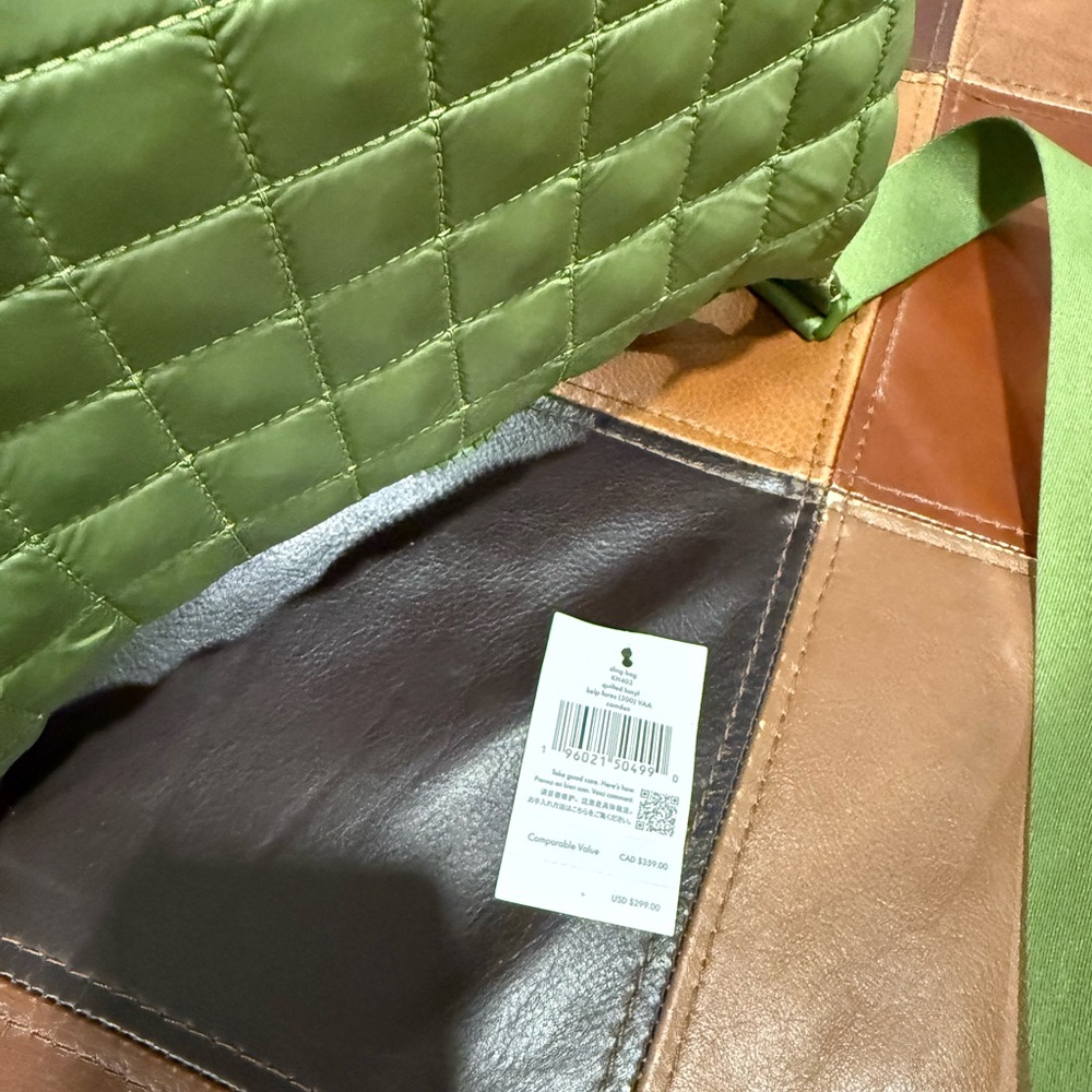 Kate Spade Olive Quilted Crossbody Bag - Picture 4 of 5